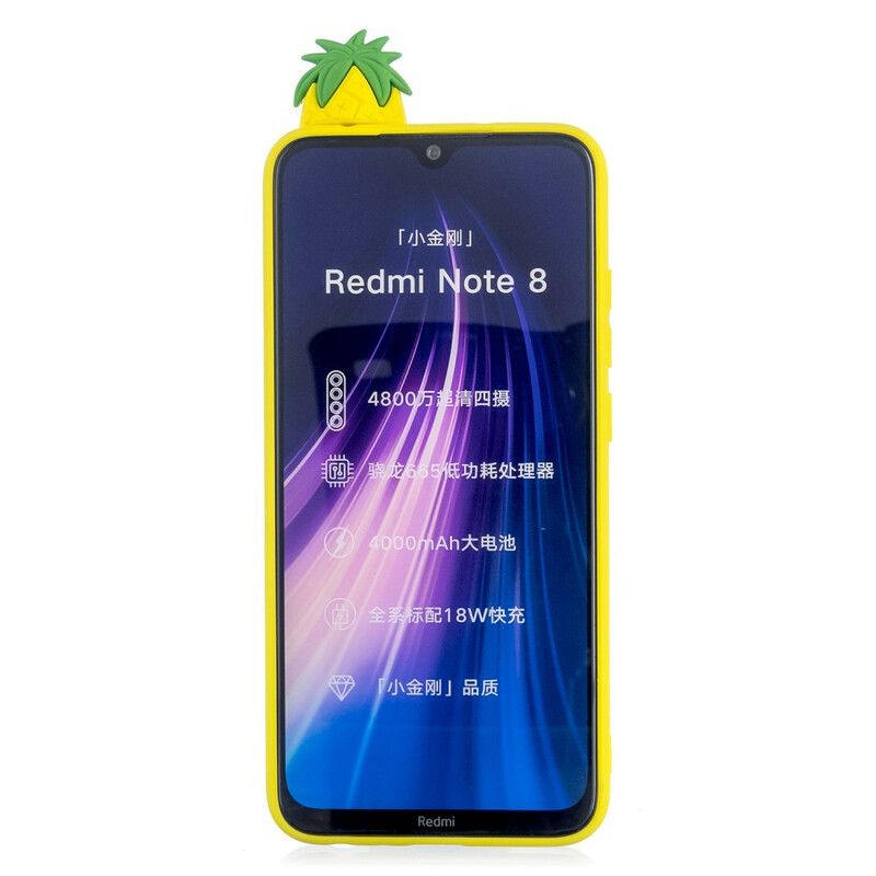 Deksel Til Xiaomi Redmi Note 8 3d Kul Ananas