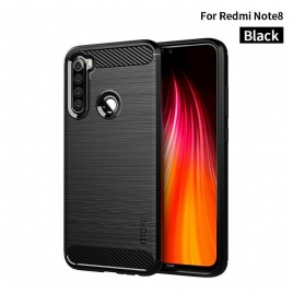 Deksel Til Xiaomi Redmi Note 8 Mofi Børstet Karbonfiber