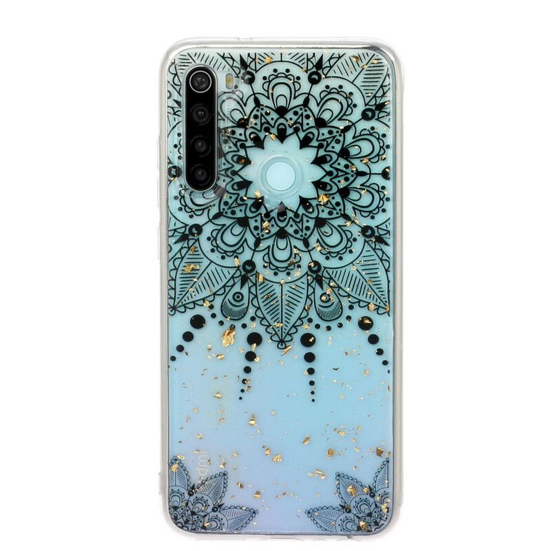 Deksel Til Xiaomi Redmi Note 8 Transparent Grå Mandala