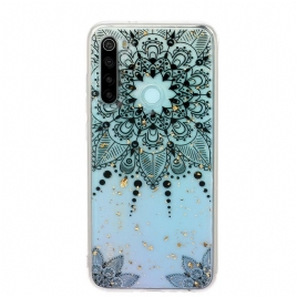 Deksel Til Xiaomi Redmi Note 8 Transparent Grå Mandala