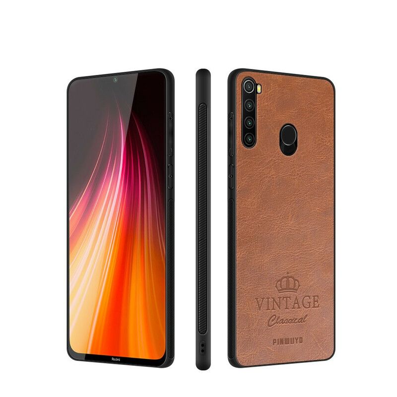 Deksel Til Xiaomi Redmi Note 8 Vintage Skinneffekt Pinwuyo