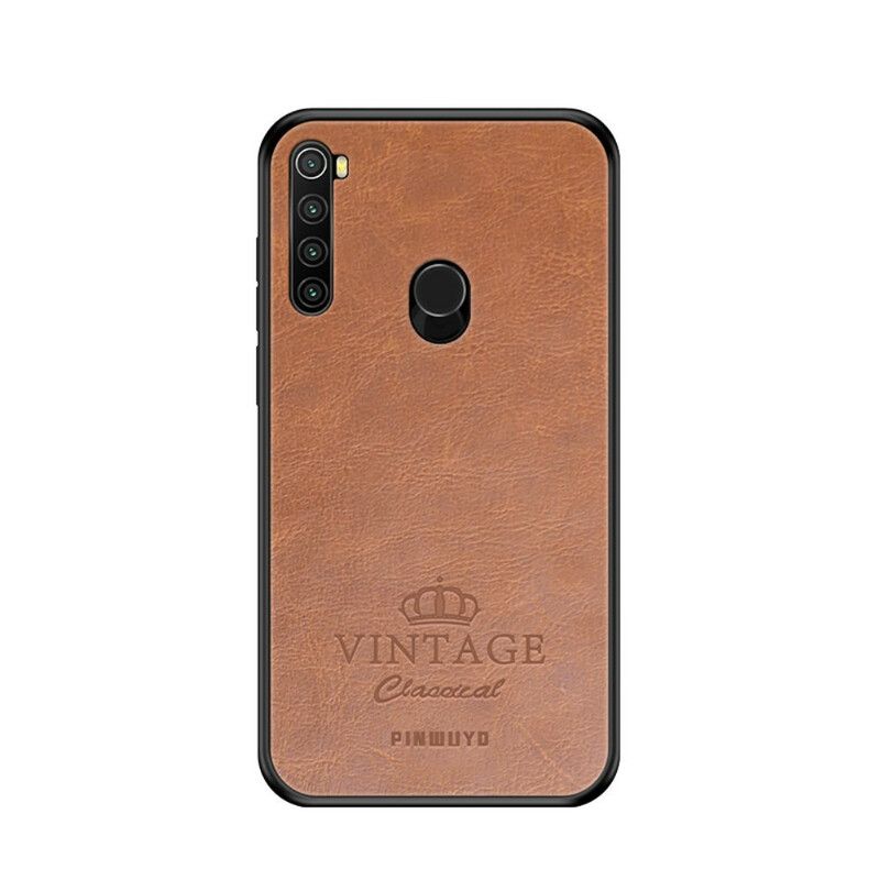 Deksel Til Xiaomi Redmi Note 8 Vintage Skinneffekt Pinwuyo