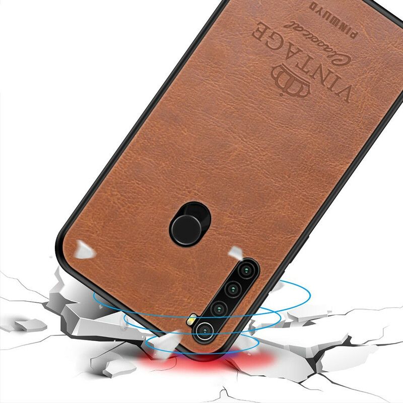 Deksel Til Xiaomi Redmi Note 8 Vintage Skinneffekt Pinwuyo