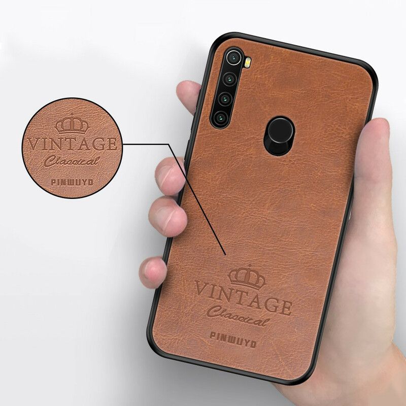 Deksel Til Xiaomi Redmi Note 8 Vintage Skinneffekt Pinwuyo