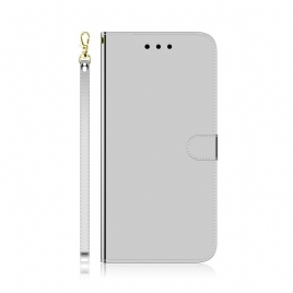 Folio Deksel Til Xiaomi Redmi Note 8 Speildeksel I Imitert Skinn