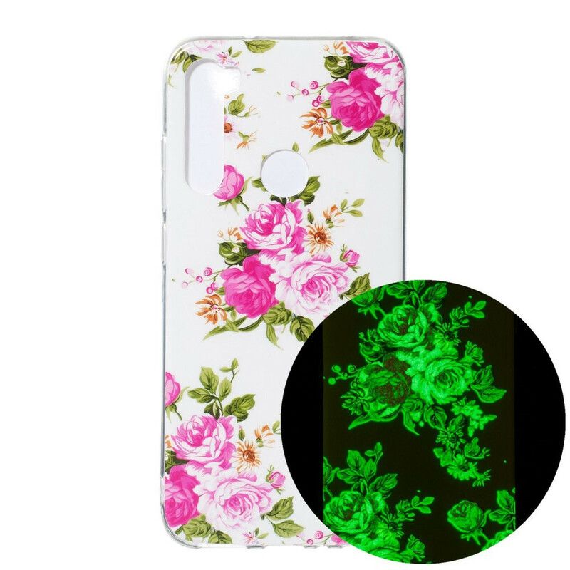 Mobildeksel Til Xiaomi Redmi Note 8 Fluorescerende Liberty-blomster