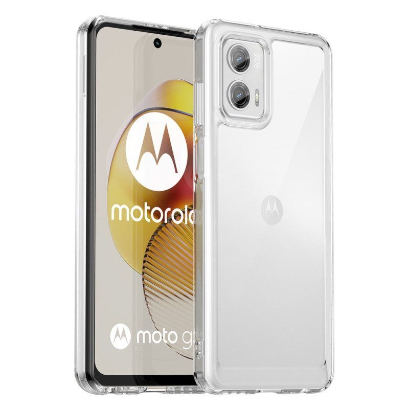 Mobildeksel Til Moto G73 5G Gjennomsiktig Hybrid