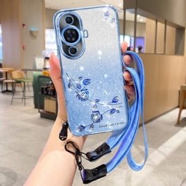 Deksel Huawei Nova 11 Pro Mobildeksel Rhinestone Paljetter Med Stropp