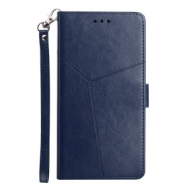 Folio Deksel Til Samsung Galaxy M13 Stil Leather Y Design