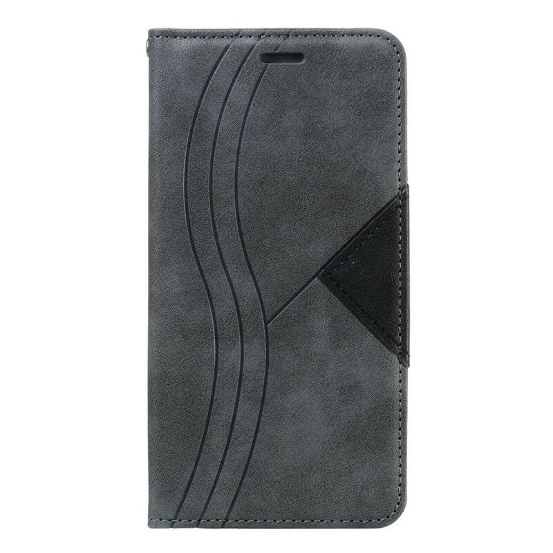 Beskyttelse Deksel Til Samsung Galaxy A10s Folio Deksel Wave Leather Style