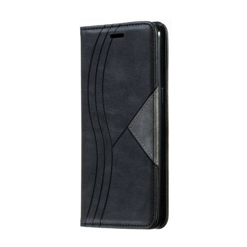 Beskyttelse Deksel Til Samsung Galaxy A10s Folio Deksel Wave Leather Style