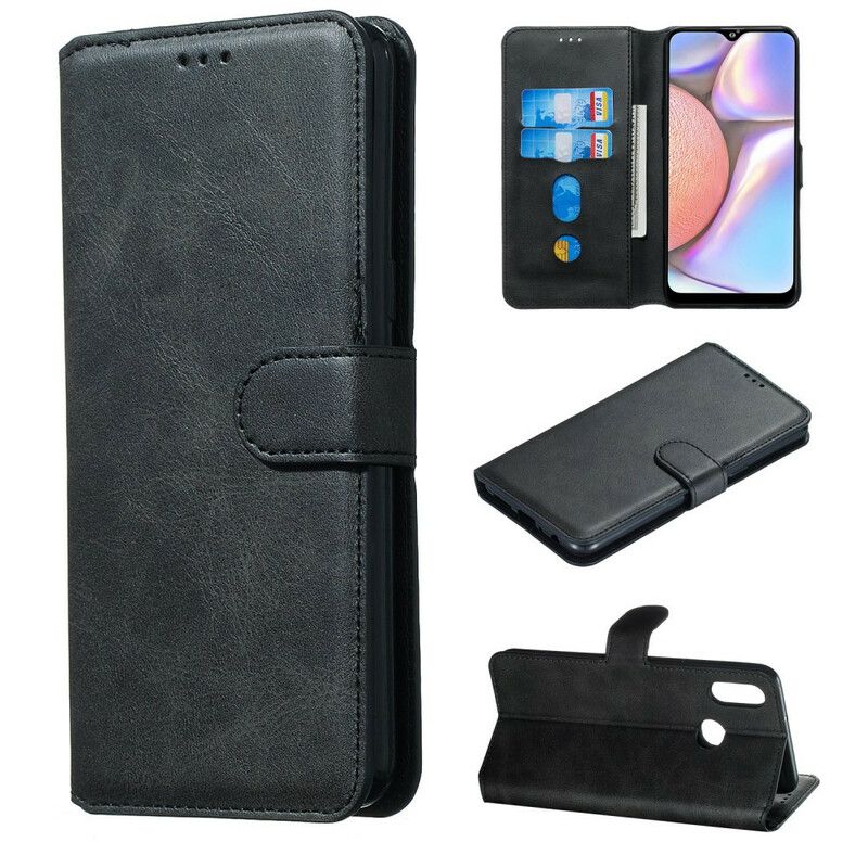 Folio Deksel Til Samsung Galaxy A10s Faux Leather Nye Farger