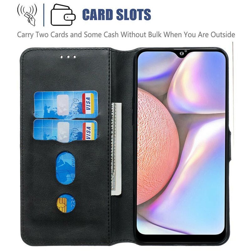 Folio Deksel Til Samsung Galaxy A10s Faux Leather Nye Farger