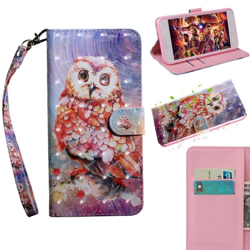 Folio Deksel Til Samsung Galaxy A10s Lysflekk Germain The Owl