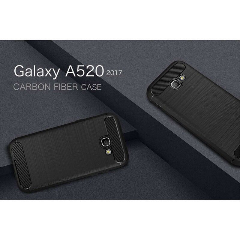 Deksel Til Samsung Galaxy A5 2017 Børstet Karbonfiber