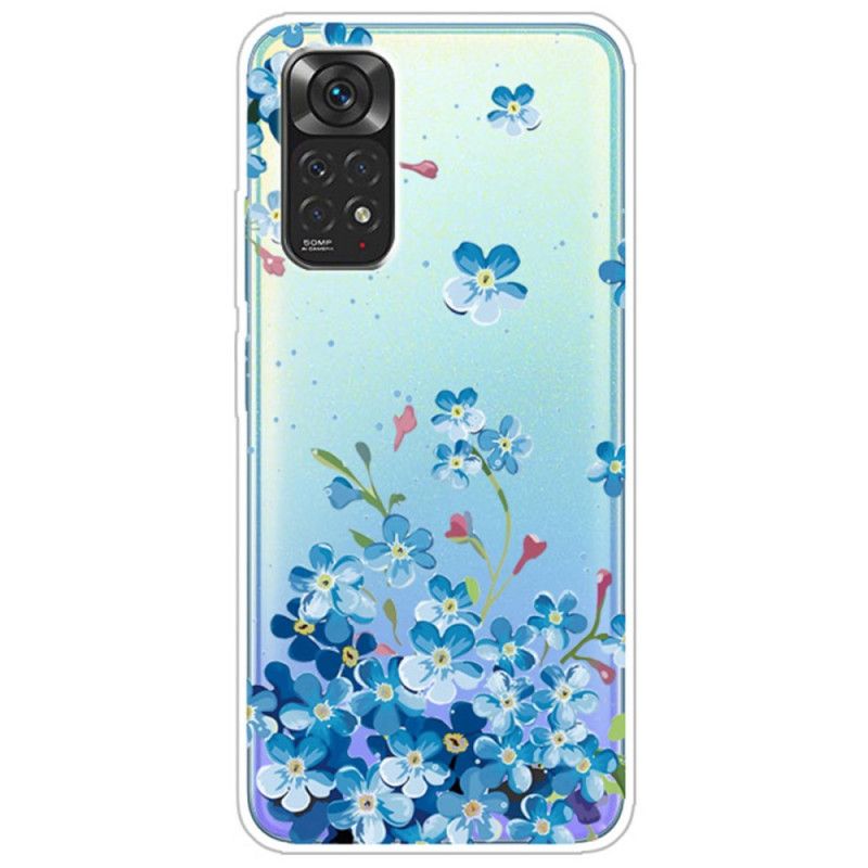 Deksel Til Xiaomi Redmi Note 11 / 11S Bukett Med Blå Blomster