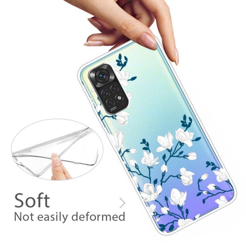 Deksel Til Xiaomi Redmi Note 11 / 11S Hvite Blomster