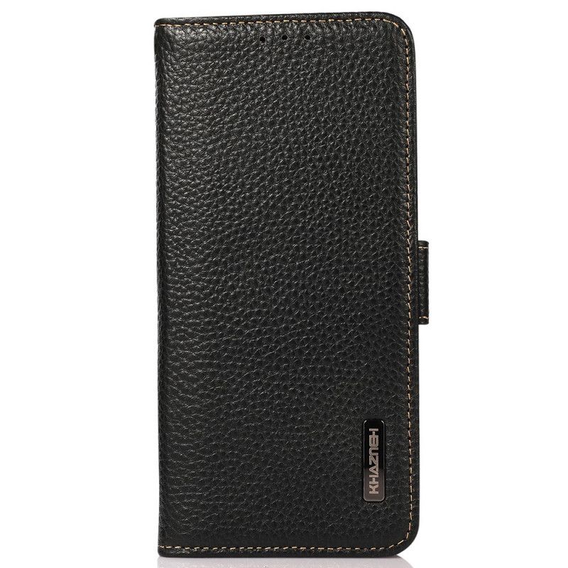 Folio Deksel Til Xiaomi Redmi Note 11 / 11S Litchi Leather Khazneh Rfid