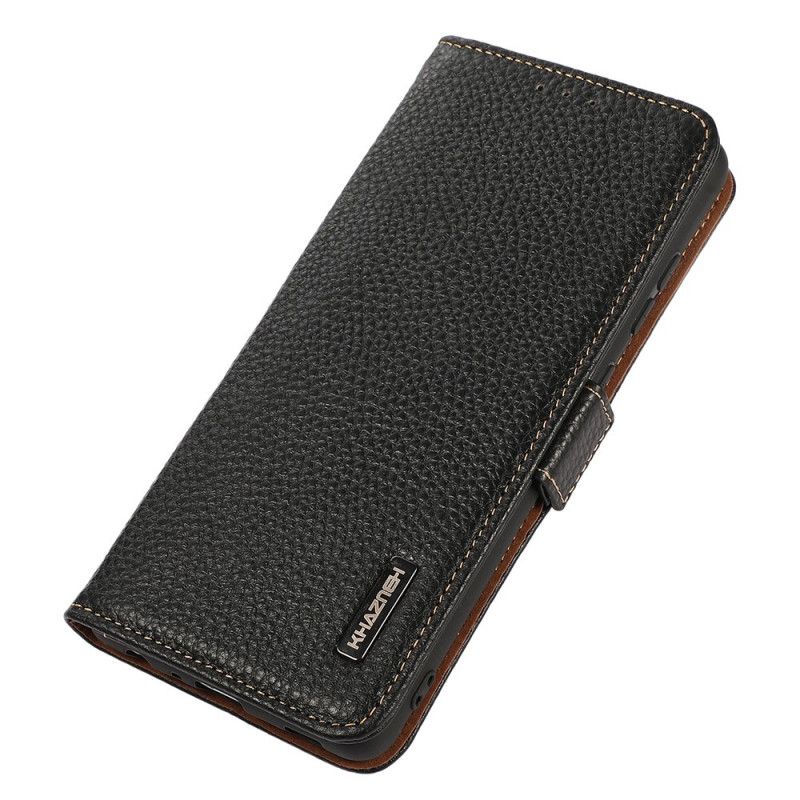 Folio Deksel Til Xiaomi Redmi Note 11 / 11S Litchi Leather Khazneh Rfid