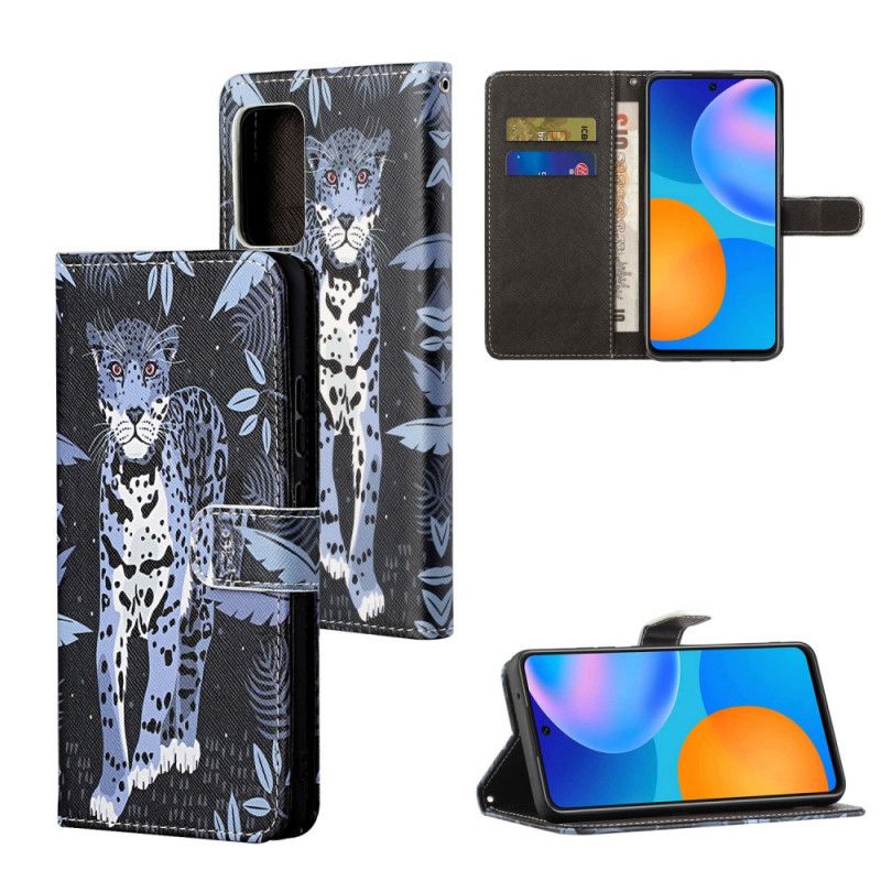 Folio Deksel Til Xiaomi Redmi Note 11 / 11S Med Kjede Thong Leopard