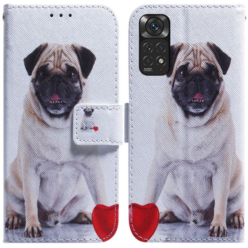 Folio Deksel Til Xiaomi Redmi Note 11 / 11S Pug Dog