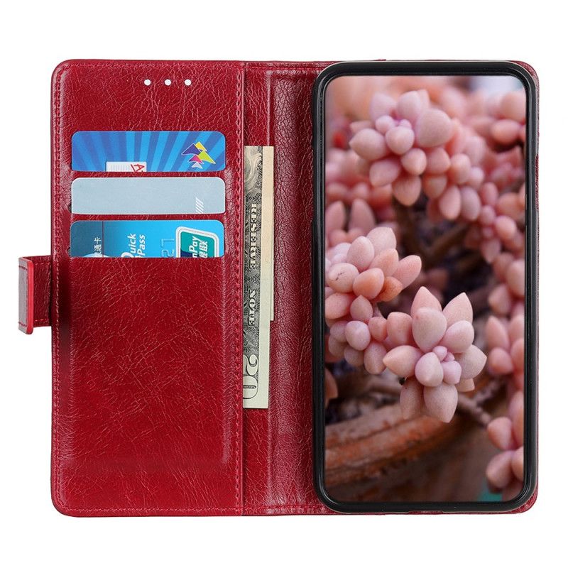 Folio Deksel Til Xiaomi Redmi Note 11 / 11S Vintage Nagler Nappa Skinnstil