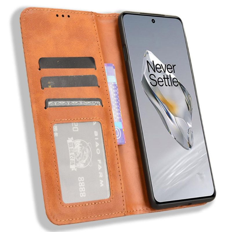 Folio Deksel Oneplus 12 5g Retro Tekstur