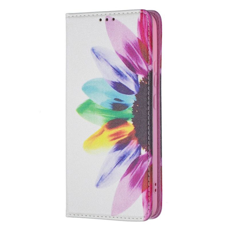 Beskyttelse Deksel Til Samsung Galaxy S22 Plus 5G Folio Deksel Akvarellblomst