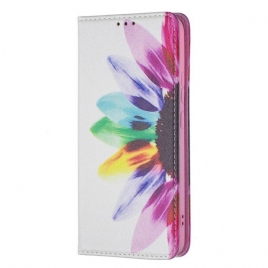 Beskyttelse Deksel Til Samsung Galaxy S22 Plus 5G Folio Deksel Akvarellblomst