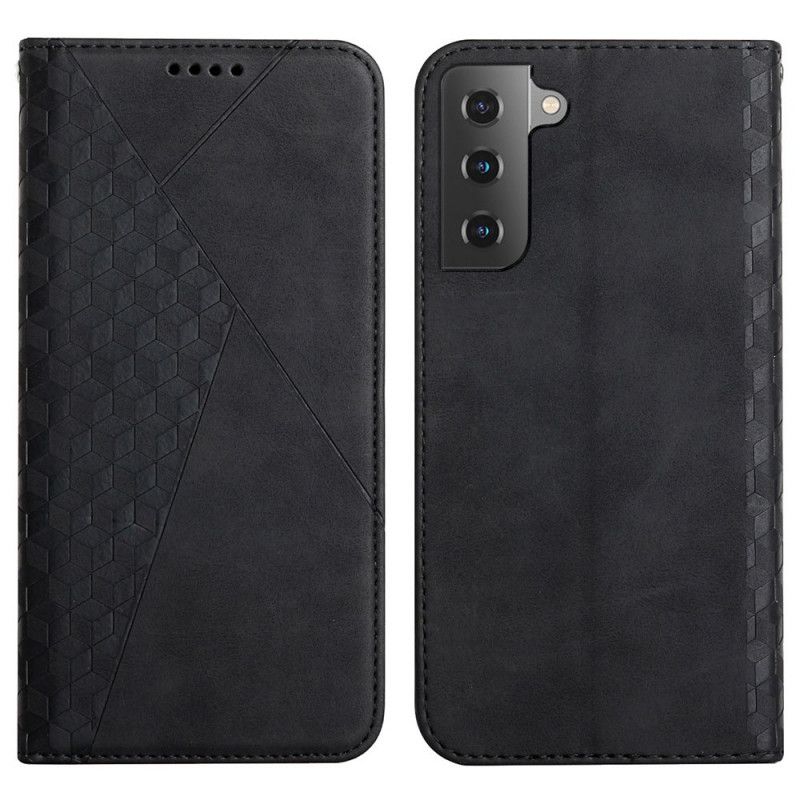 Beskyttelse Deksel Til Samsung Galaxy S22 Plus 5G Folio Deksel Diamond Texture Leather Style