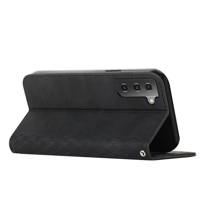 Beskyttelse Deksel Til Samsung Galaxy S22 Plus 5G Folio Deksel Diamond Texture Leather Style