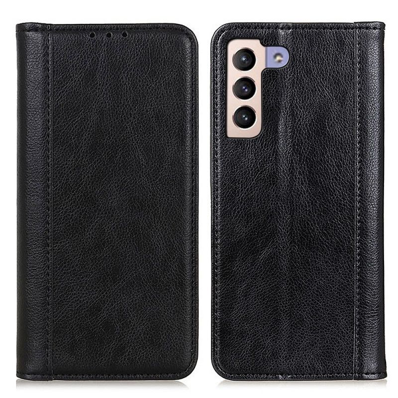 Beskyttelse Deksel Til Samsung Galaxy S22 Plus 5G Folio Deksel Elegance Split Litchi Leather