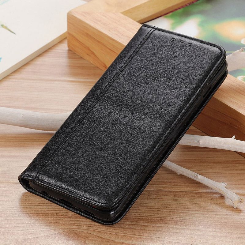 Beskyttelse Deksel Til Samsung Galaxy S22 Plus 5G Folio Deksel Elegance Split Litchi Leather