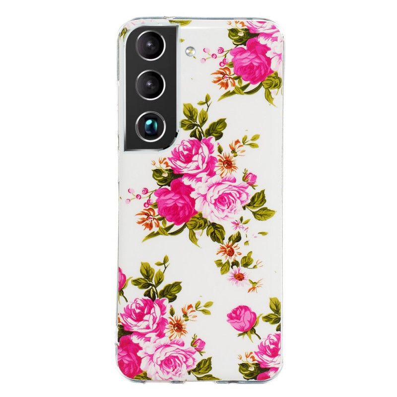 Deksel Til Samsung Galaxy S22 Plus 5G Fluorescerende Liberty-blomster