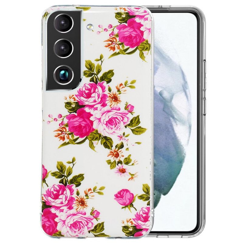 Deksel Til Samsung Galaxy S22 Plus 5G Fluorescerende Liberty-blomster