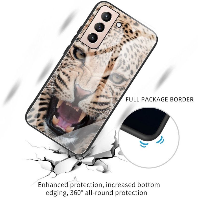 Deksel Til Samsung Galaxy S22 Plus 5G Leopard Herdet Glass