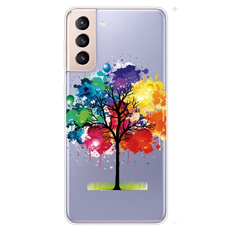 Deksel Til Samsung Galaxy S22 Plus 5G Transparent Akvarelltre