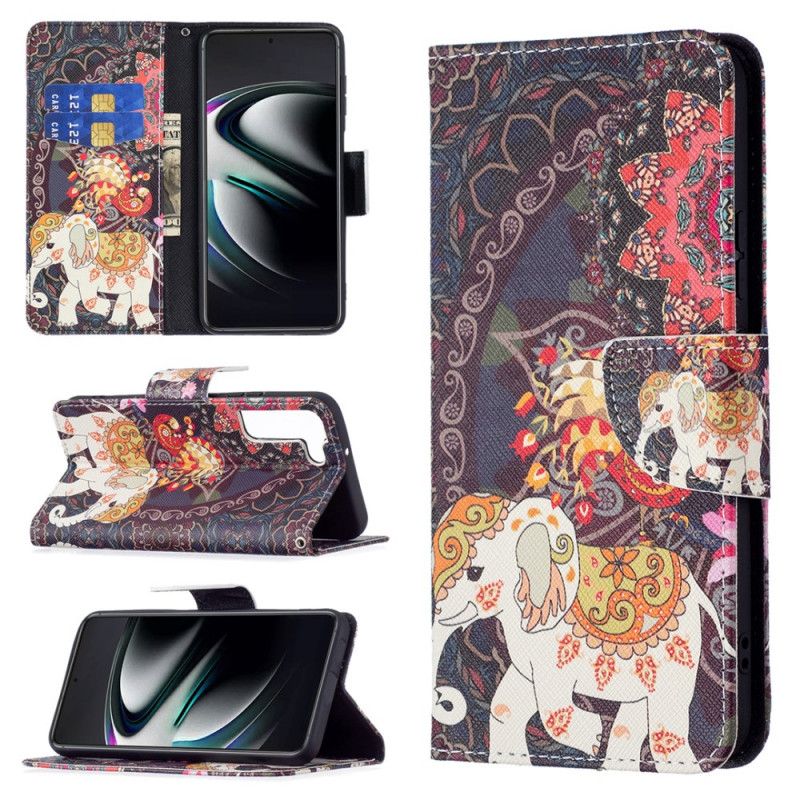 Folio Deksel Til Samsung Galaxy S22 Plus 5G Indisk Elefant