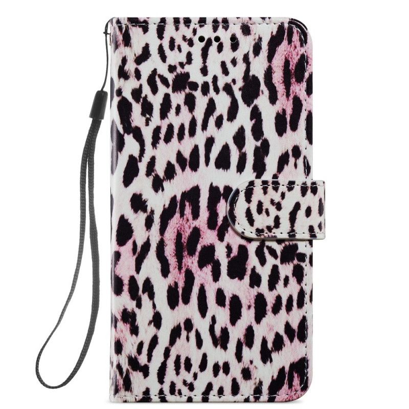 Folio Deksel Til Samsung Galaxy S22 Plus 5G Leopardtrykk