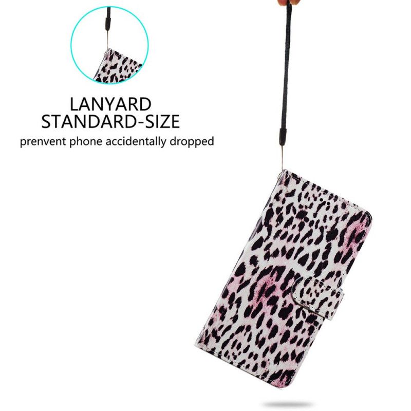 Folio Deksel Til Samsung Galaxy S22 Plus 5G Leopardtrykk