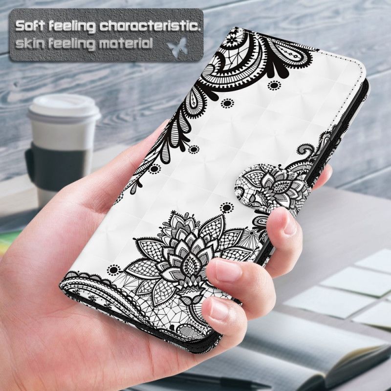 Folio Deksel Til Samsung Galaxy S22 Plus 5G Med Kjede Lisser Med Avtakbar Stropp