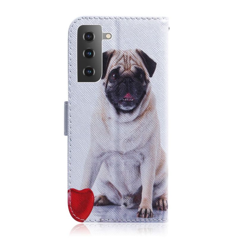 Folio Deksel Til Samsung Galaxy S22 Plus 5G Pug Dog
