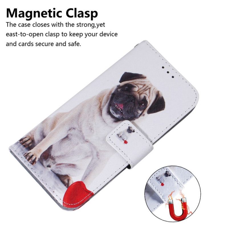 Folio Deksel Til Samsung Galaxy S22 Plus 5G Pug Dog