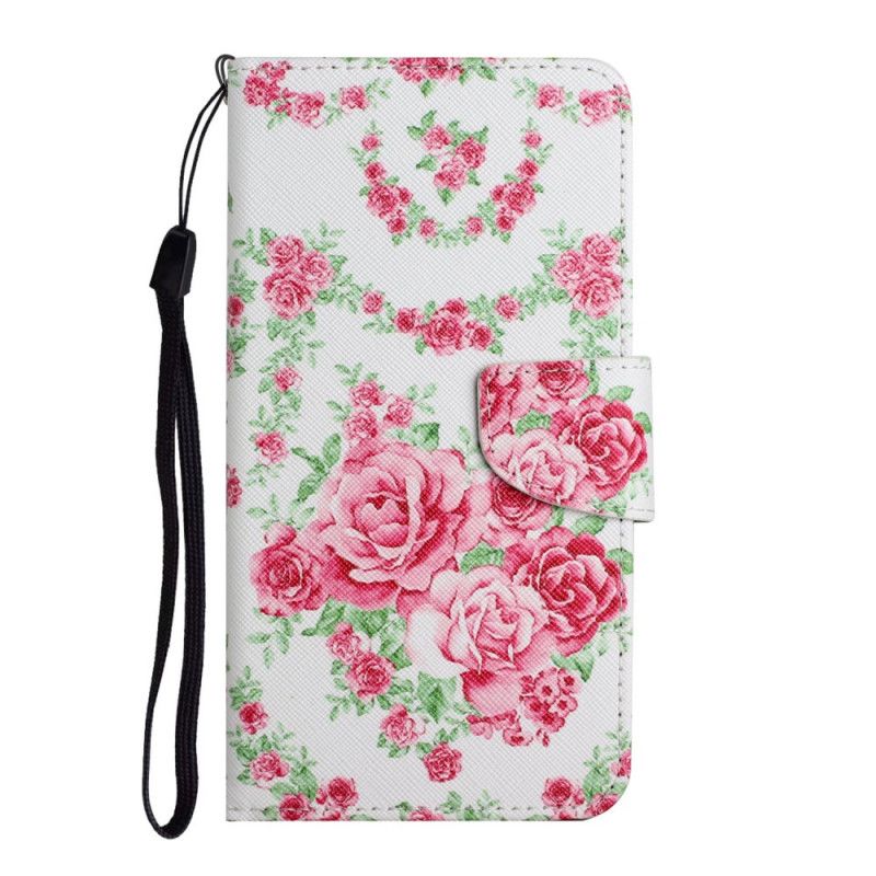 Folio Deksel Til Samsung Galaxy S22 Plus 5G Royal Liberty Flowers