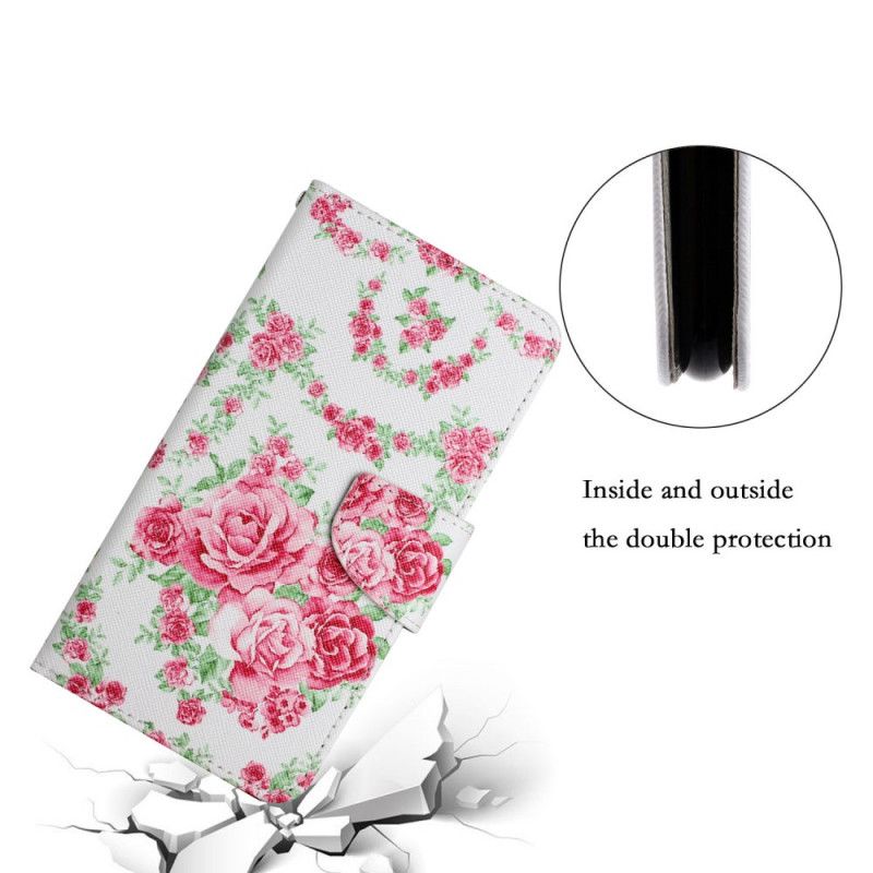 Folio Deksel Til Samsung Galaxy S22 Plus 5G Royal Liberty Flowers