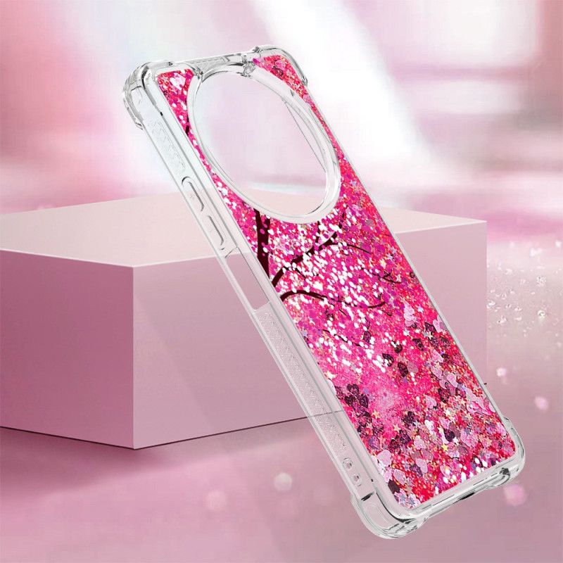 Deksel Poco C61 Mobildeksel Cherry Blossom Glitter