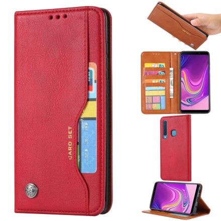 Beskyttelse Deksel Til Samsung Galaxy A9 Folio Deksel Faux Leather Card Holder