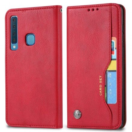 Beskyttelse Deksel Til Samsung Galaxy A9 Folio Deksel Faux Leather Card Holder