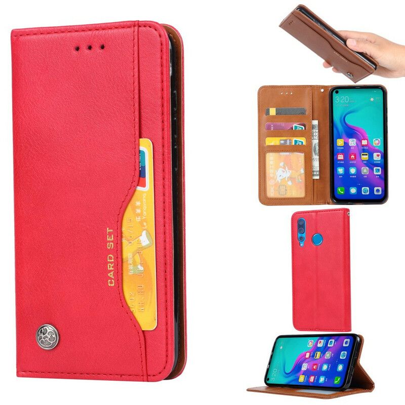 Beskyttelse Deksel Til Huawei P Smart Z / Honor 9X Folio Deksel Faux Leather Card Holder