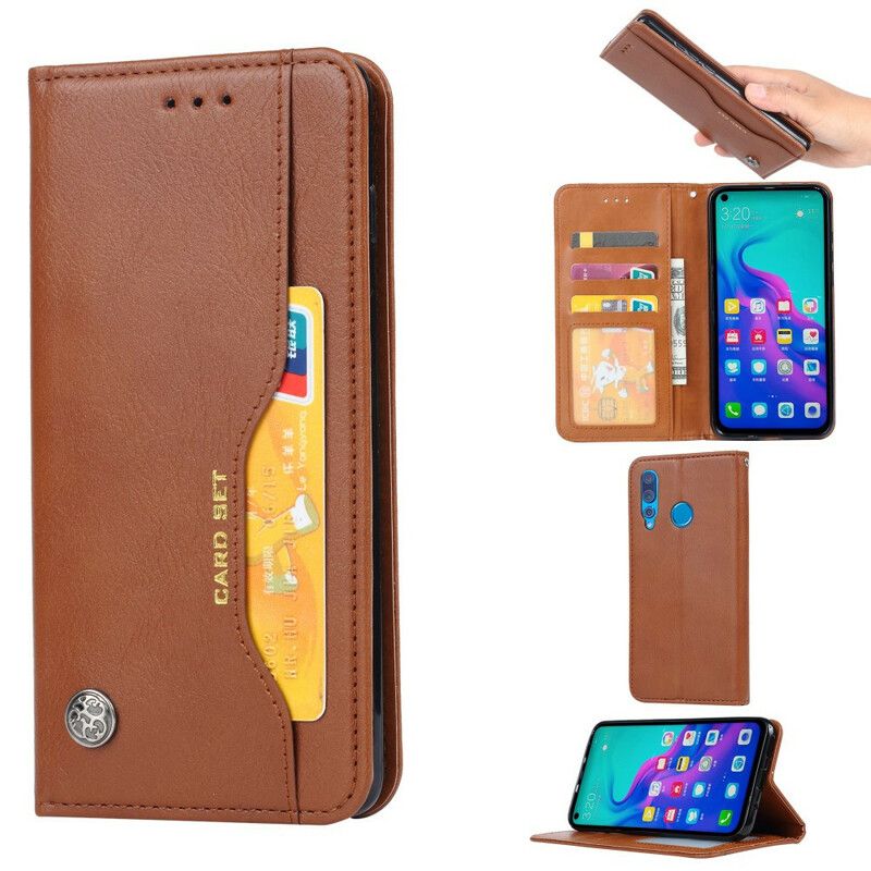 Beskyttelse Deksel Til Huawei P Smart Z / Honor 9X Folio Deksel Faux Leather Card Holder